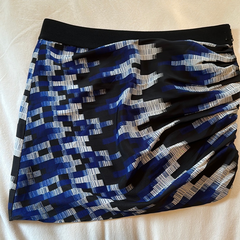 Armani Exchange wrap zip ruched skirt
